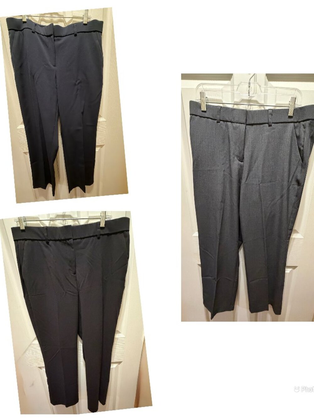 Napa Valley Dress Pants Bundle (3 Pairs) Size 12PS - Black Navy Gray